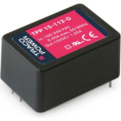 TracoPower TPP 15-115-D spínaný síťový zdroj 15 V/DC 1 A 15 W