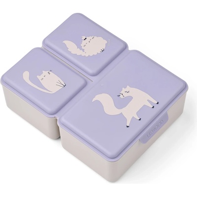 LIEWOOD Детски контейнер за храна Liewood Kid's Driss Lunchbox Food storage - Cat / Warm Lilac - размер 1, 2 l (532-3370-0411)