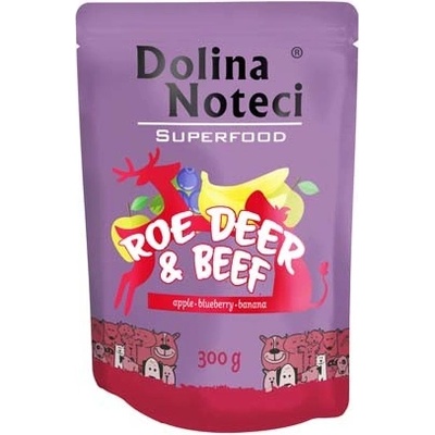 Dolina Noteci Superfood srnčie a hovädzie mäso 80% mäsa 300 g