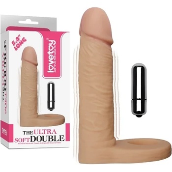 Вибрираща пенис приставка за двойно проникване, 14, 7см. - Double Vibrating 1 (LVTOY00104)