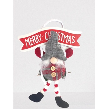 Коледна украса за закачане - тролче с надпис (46646)