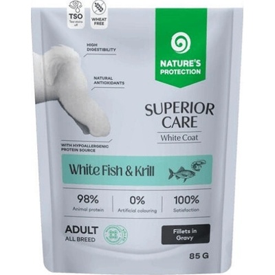 Nature's Protection Superior Care White Dogs Fish & Krill 85 g 3+1