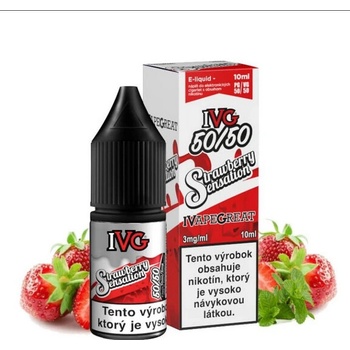 IVG 50/50 Strawberry Sensation 10 ml 3 mg