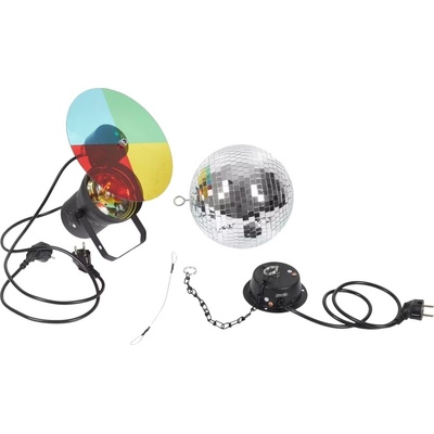 Eurolite Mirrorball Set 20 cm Огледална сфера (MIRRORBALL-SET-20-CM)