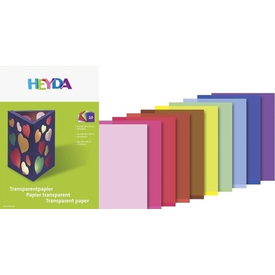 Heyda blok transparentních papírů sova 10 listů