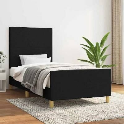vidaXL 11461.3124873 Rám postele bez matrace černý textil