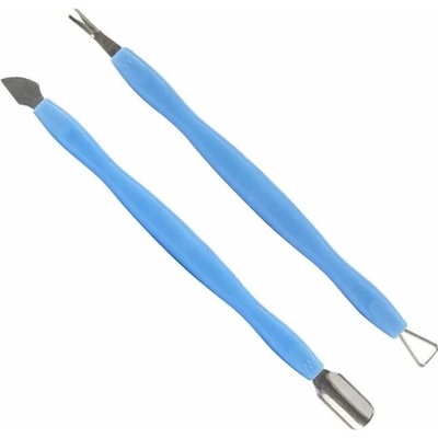 Starnails Pomůcka 2x 2v1 k odstranění gel laku a nehtové kůžičky modrá