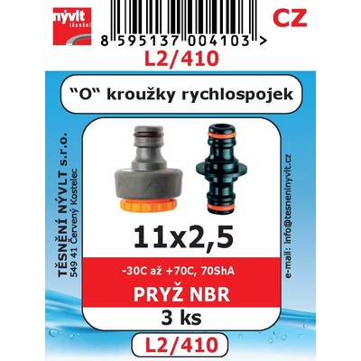 těsnění O kr.11x2,5 rychlosp.zahradní L2/410 (3ks)