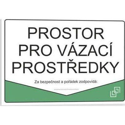 Traiva s.r.o Prostor pro vázací prostředky Verze: Samolepka 297 x 210 mm (A4) tl. 0.1 mm - Kód: 03140