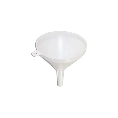 Trychtýř plast s uchem 18 cm bílý