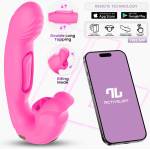 INTOYOU App Series Bimby Bitting & Tapping Vibrator with Remote & App Pink
