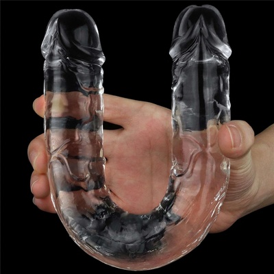 Lovetoy Flawless Clear Double Dildo 12' Dvojité dildo