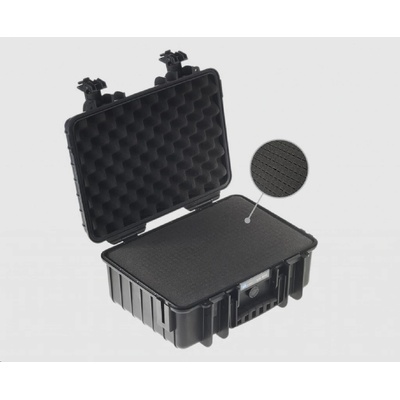 B&W Outdoor Case 4000 kufor s penou čierny