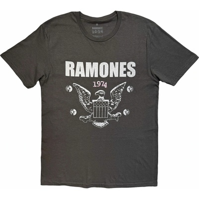 Ramones tričko 1974 Eagle Charcoal Grey