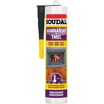 Soudal Kamnářský tmel 280 ml čierna