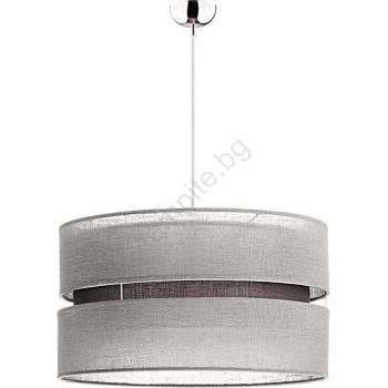 Duolla - Пендел DUO 1xE27/15W/230V Ø 40 см сив (DU7034)