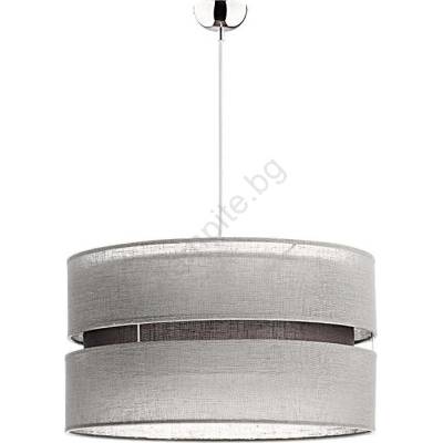 Duolla - Пендел DUO 1xE27/15W/230V Ø 40 см сив (DU7034)