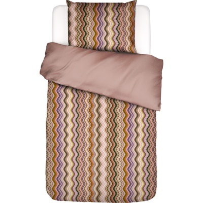 Спално бельо Sol с калъфка за възглавница 60 x 80 cm затваряне с цип 135 x 200 см цвят антична роза (100768-526-04)