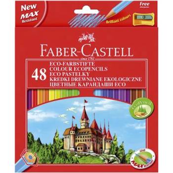 Faber-Castell Цветни моливи Фабел Кастел Faber Castell, 36 цвята + подарък острилка