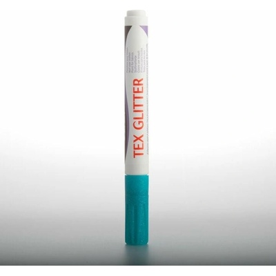 DARWI TEX fixy na textil glitrové 6ml tyrkysová