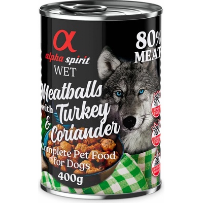 Alpha Spirit Meatballs s krůtím masem a koriandrem 0,4 kg