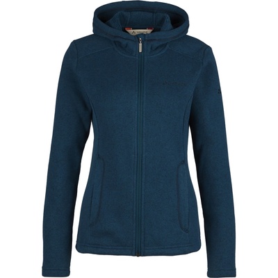 Vaude Дамско поларено яке Vaude Women's Aland Hooded Jacket Fleece jacket - Dark Sea Uni - размер 36 (EU) (105-3447-0612)