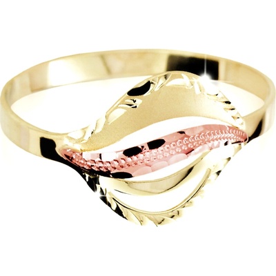 Cutie Jewellery gold Zlatý prsten M467 Žlutá červená