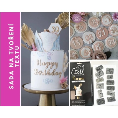 Cesil Plastové otiskovače a vykrajovátka Malá abeceda (28 ks) – Zboží Dáma