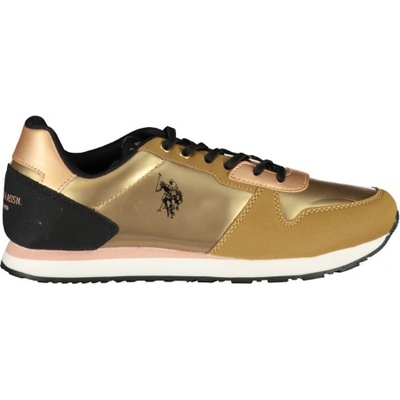 U. S. Polo Assn Дамски спортни обувки us polo assn. , Цвят Злато (nobik011kcnh2f_orbrwblk01)