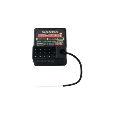 SANWA RX-493i 4-kanálový prijímač FHSS5 SUR,SSL/SSR telemetria