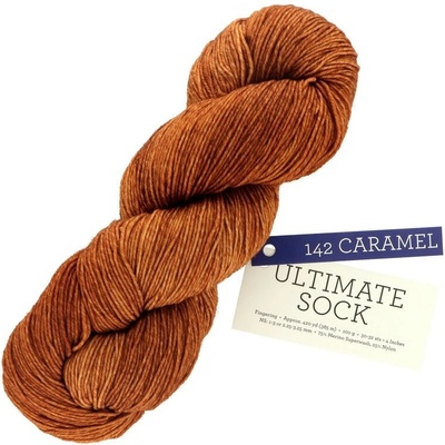 Malabrigo Ultimate Sock Caramel 142 hnedo oranžová