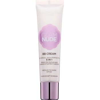 L'Oréal Paris Glam Nude BB krém 5 v 1 SPF20 Medium to Dark 30 ml