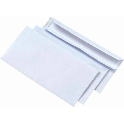 obálka DL bílá samolepicí přehybová 110x220mm 1ks, baleno po 1000ks