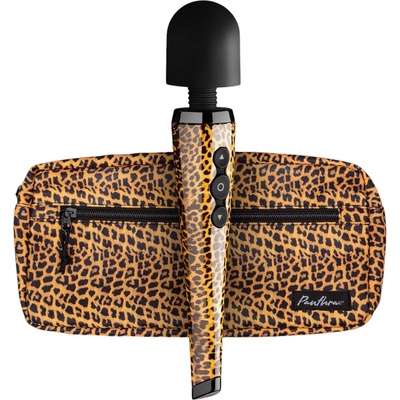 Panthra Shaka Wand - акумулаторен масажиращ вибратор (леопардово-черен)