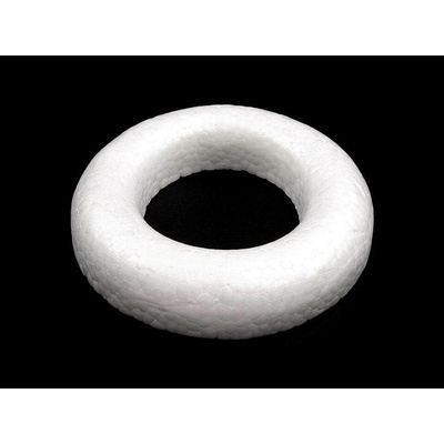 Věnec Ø14,5 cm polystyren seříznutý bílá 1 ks