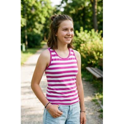 Detské tielko pásikavé kratky rukav summer splash Staroruzova