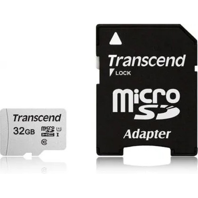 Transcend microSDHC 300S 32GB C10/U1/UHS-I TS32GUSD300S-A