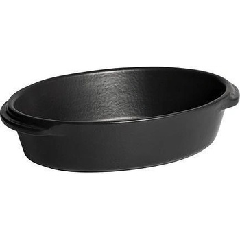 Emile Henry Овална керамична форма за печене emile henry solo - 21 х 13.5 см - цвят базалт (eh 9020-06)