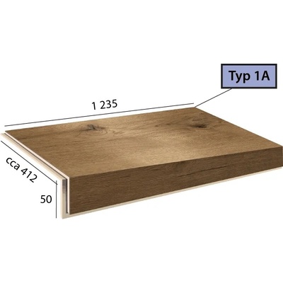 Karndean International Ecoline Step - Schod bez nosu - 1A /9524 Dub taliansky prírodný