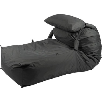 Pufrelax Пуф легло и декоративна възглавница Yoga XL, мемори микс, водоустойчив, Тъмно сив