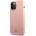 Lacoste Liquid Silicone Glossy Printing Logo Case - дизайнерски силиконов калъф за iPhone 13 Pro (розов)