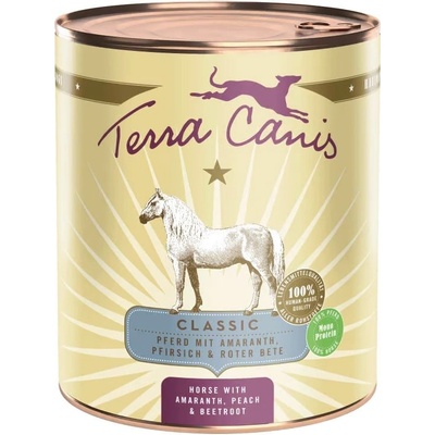 Terra Canis Конска с амарант, праскова и цвекло 800 г