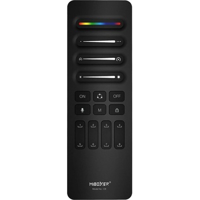 RF ovladač Mi-Light C9 pro digitální pásky 8 scén černý