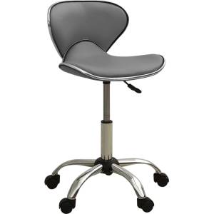 vidaXL 323678 Salon Spa Stool Grey Faux Leather (323678)
