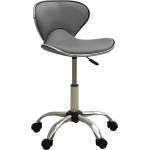 vidaXL 323678 Salon Spa Stool Grey Faux Leather (323678)