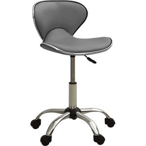 vidaXL 323678 Salon Spa Stool Grey Faux Leather (323678)