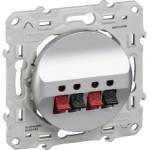 Schneider Electric SE Двойна розетка аудио цвят Алуминий Odace /до изчерпване/ - S530488 (S530488)