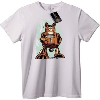 NOONEBRAND Тениска Котка робот - L, Black