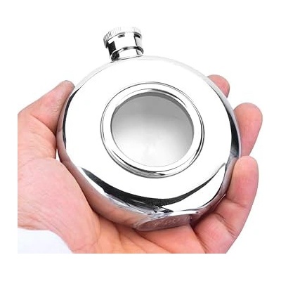 Kovová cestovní placatka kulatá 150 ml