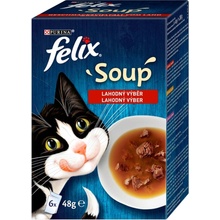 Felix Soup Lahodný výber polievok hovädzie kura jahňa 6 x 48 g